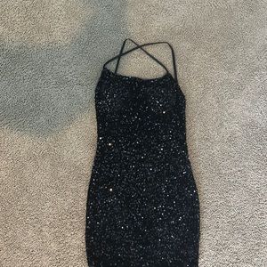 Black homecoming or any occasion sparkly dress size 6